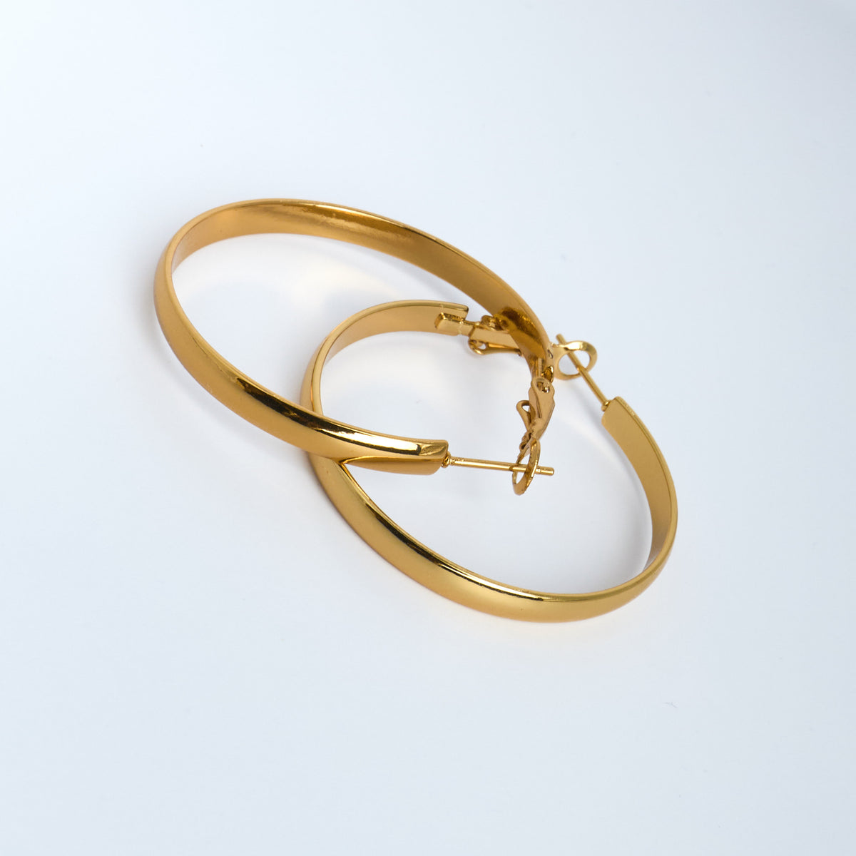 Gold hoop earrings 