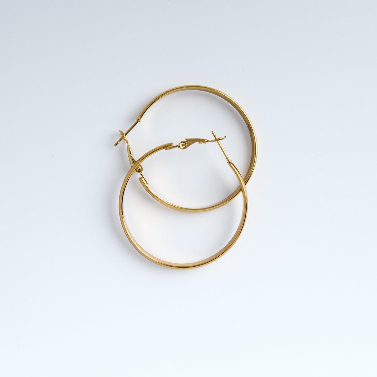 Gold hoop earrings 