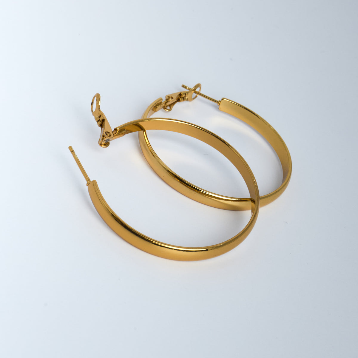 Gold hoop earrings 