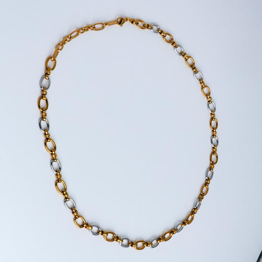 18K Gold Plated Irregular Link Chain Necklace | Waterproof Stainless Steel