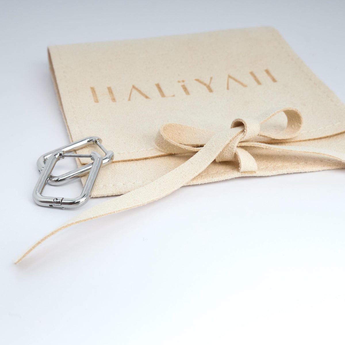 Silver Geometric Hoop Earrings | Stainless Steel Huggies